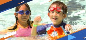 Children in pool
