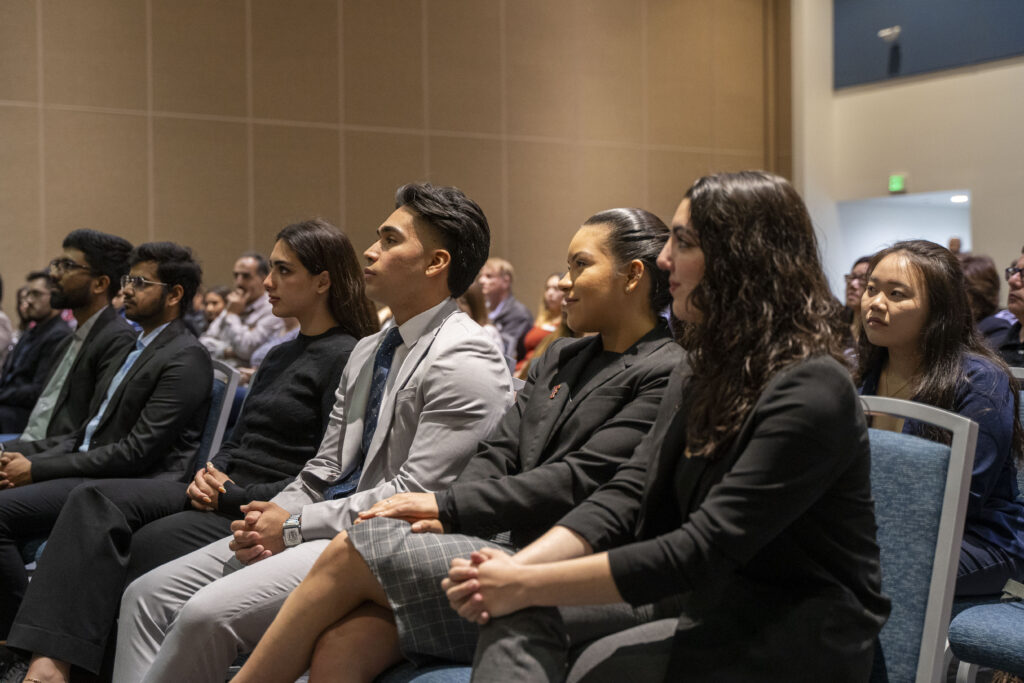 ASI student leaders sitting on chairs 