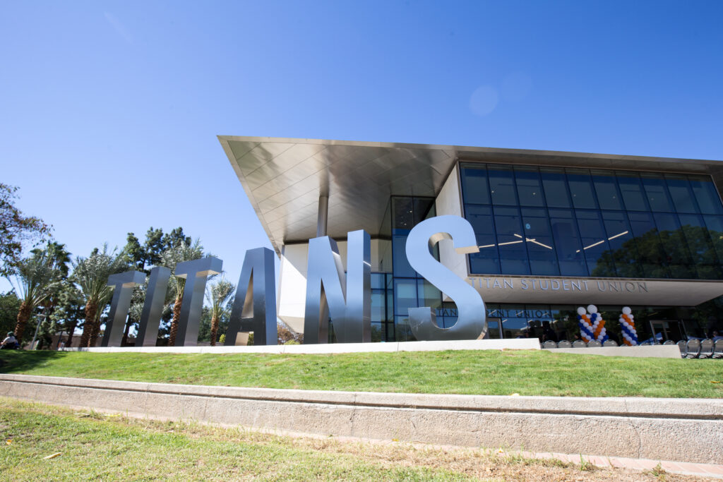 outside shot of the Titan Student Union