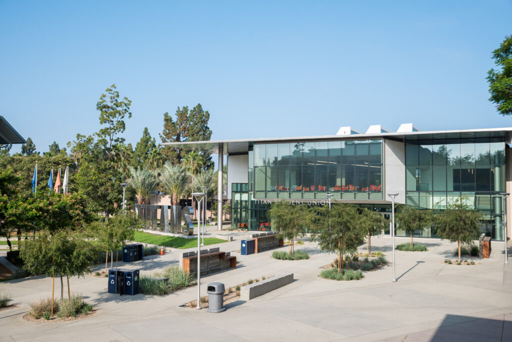 drone shot of the TSU