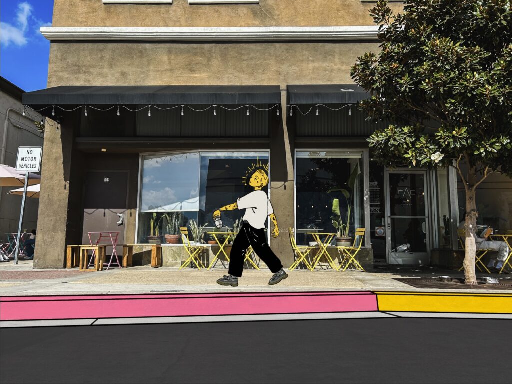 Exterior photo of MADE Coffee shop location in Fullerton.